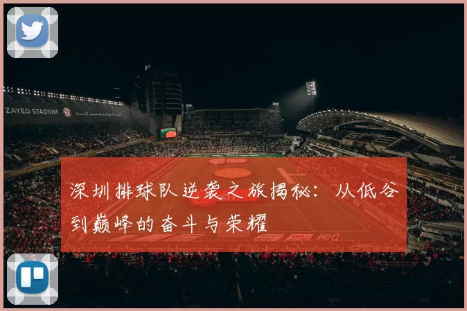 深圳排球队逆袭之旅揭秘：从低谷到巅峰的奋斗与荣耀