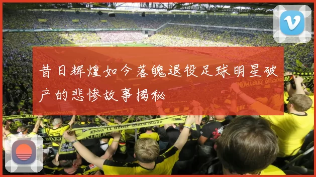 昔日辉煌如今落魄退役足球明星破产的悲惨故事揭秘